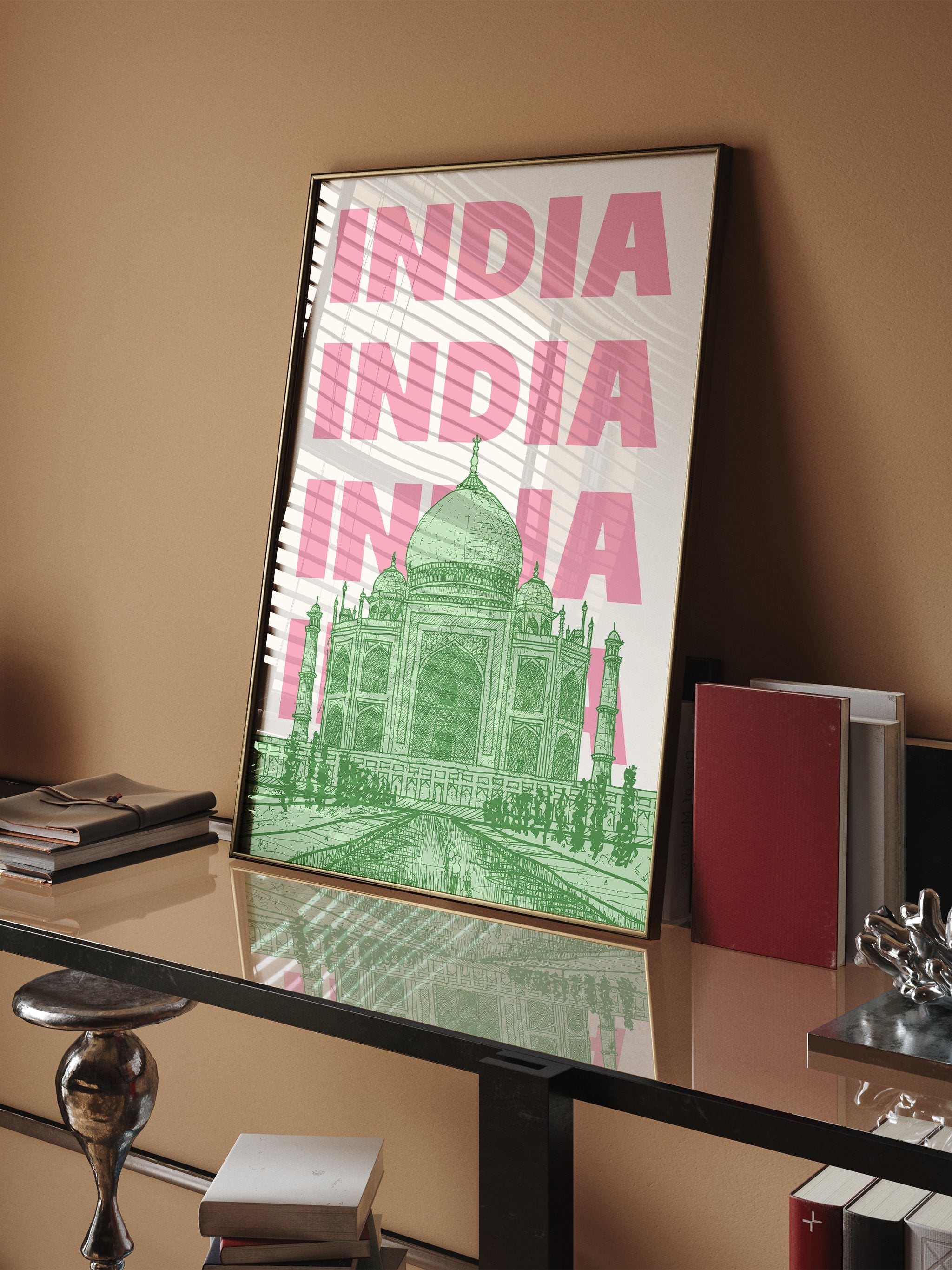 Printed poster of India's Taj Mahal