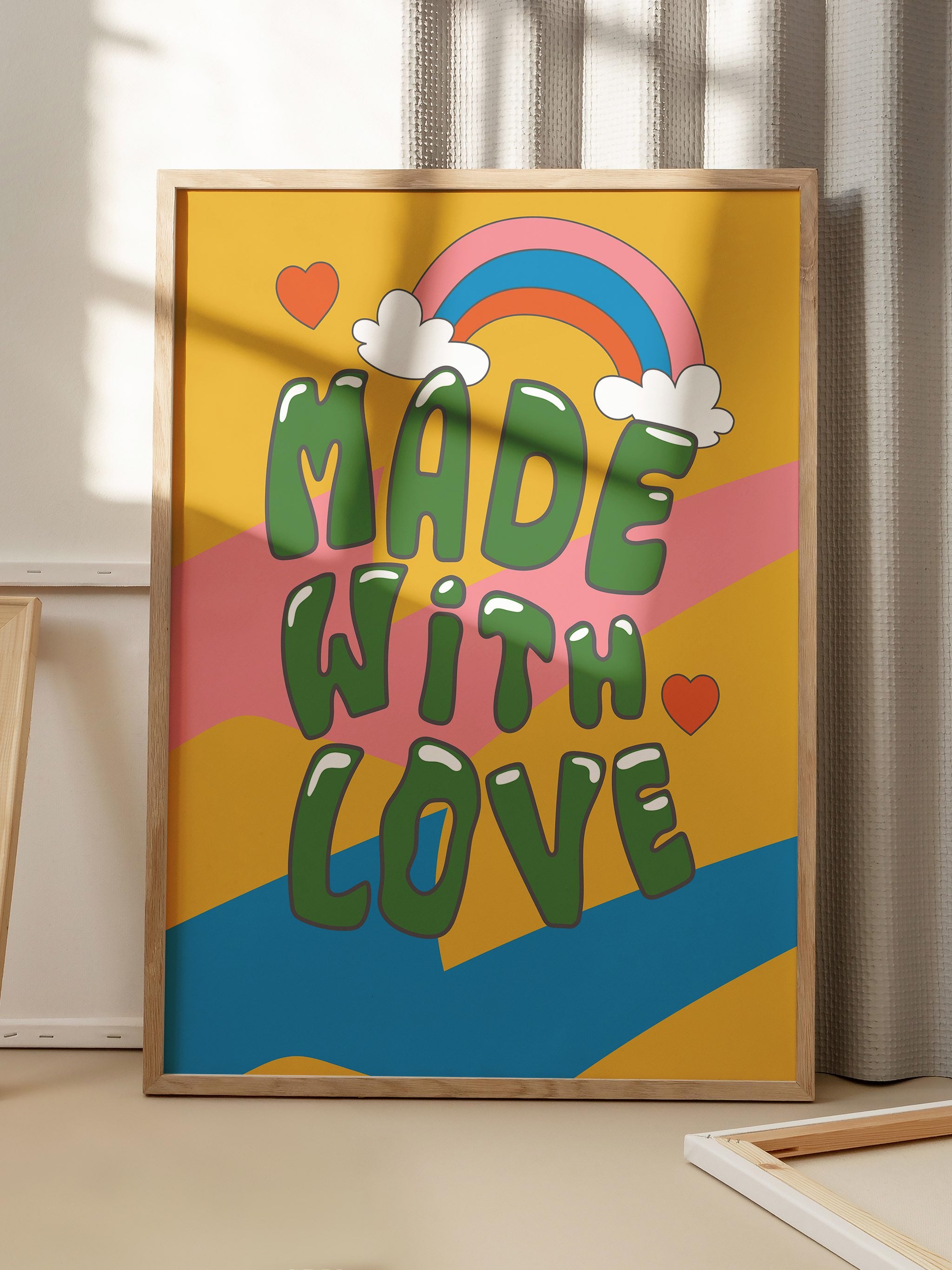 Gift for friends - Made With Love poster