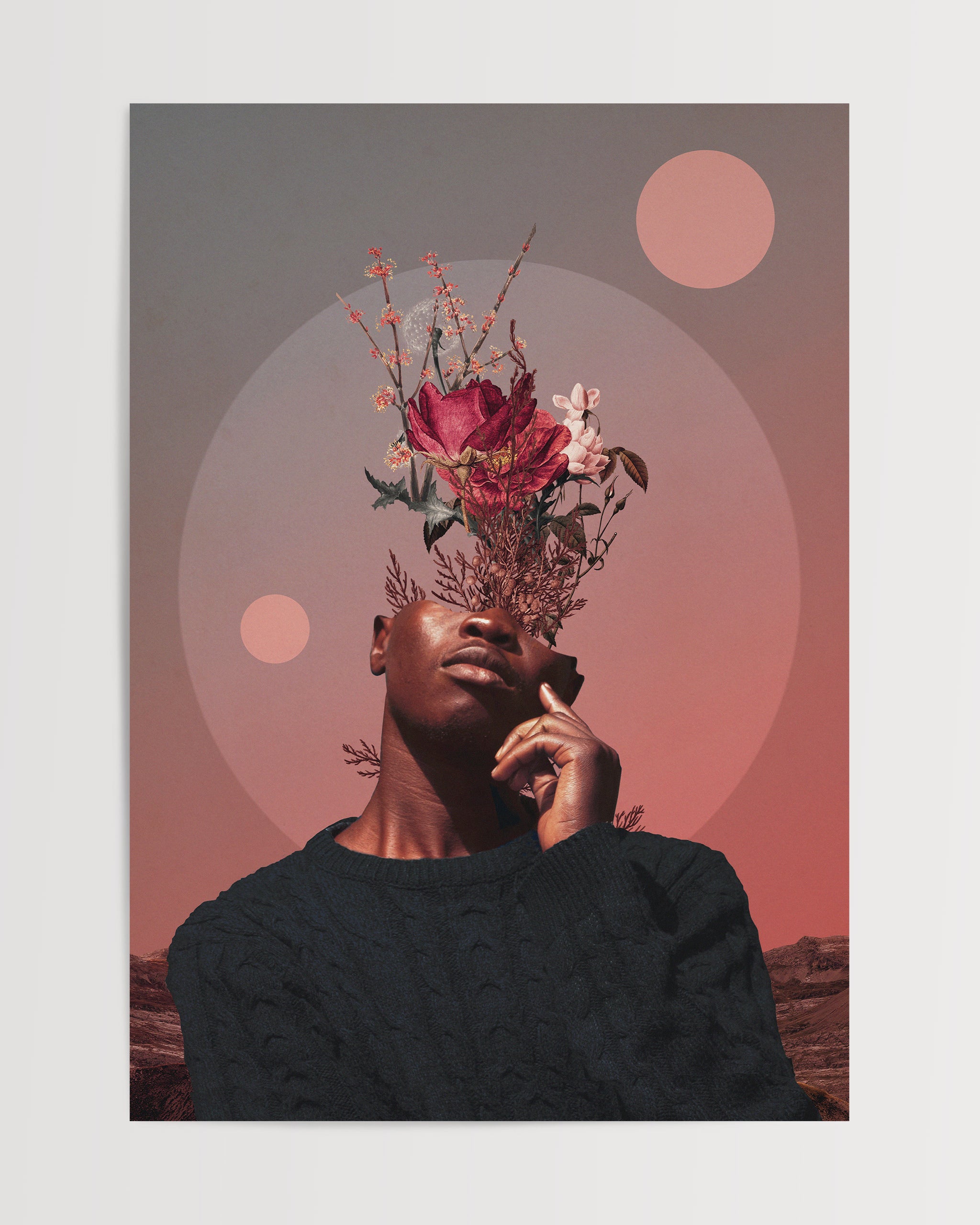 Floral Mindscape-psoter-wall_art-decor-The Poster Square