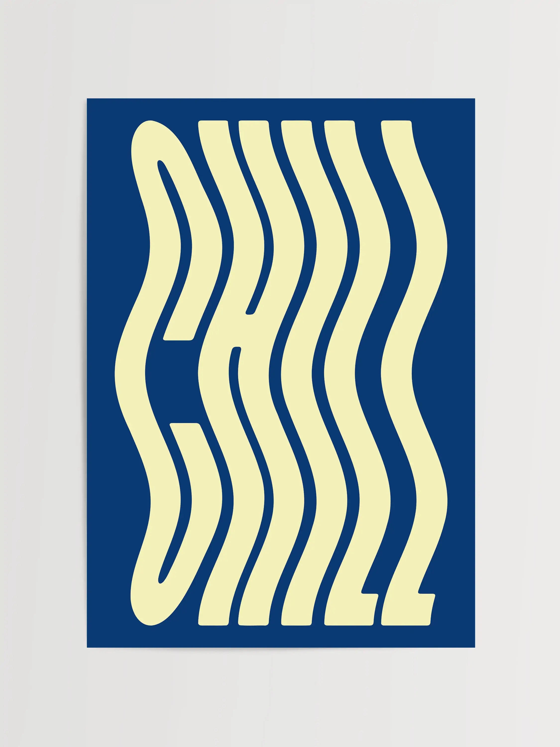 Impression de typographie décontractée