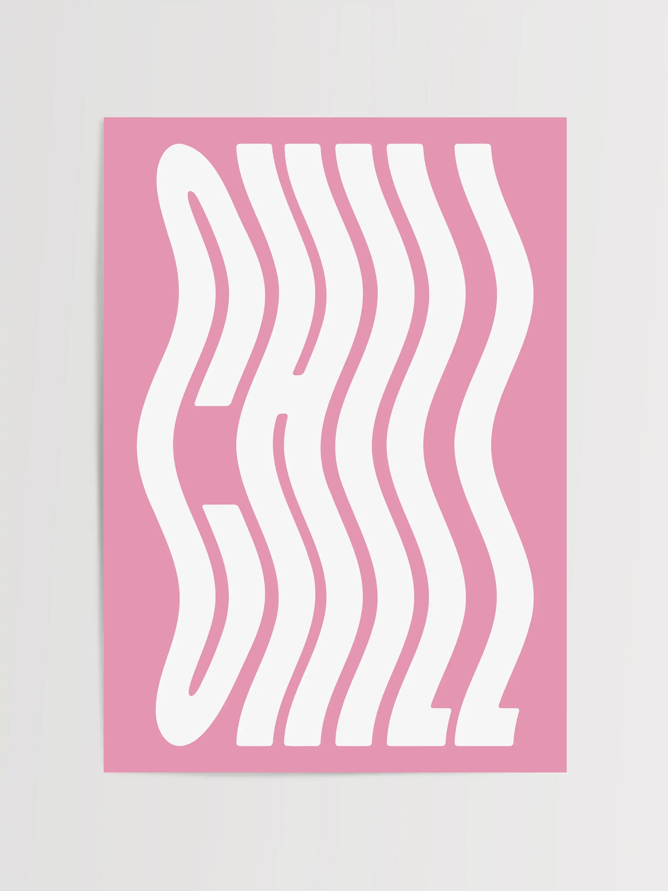 Impression de typographie décontractée