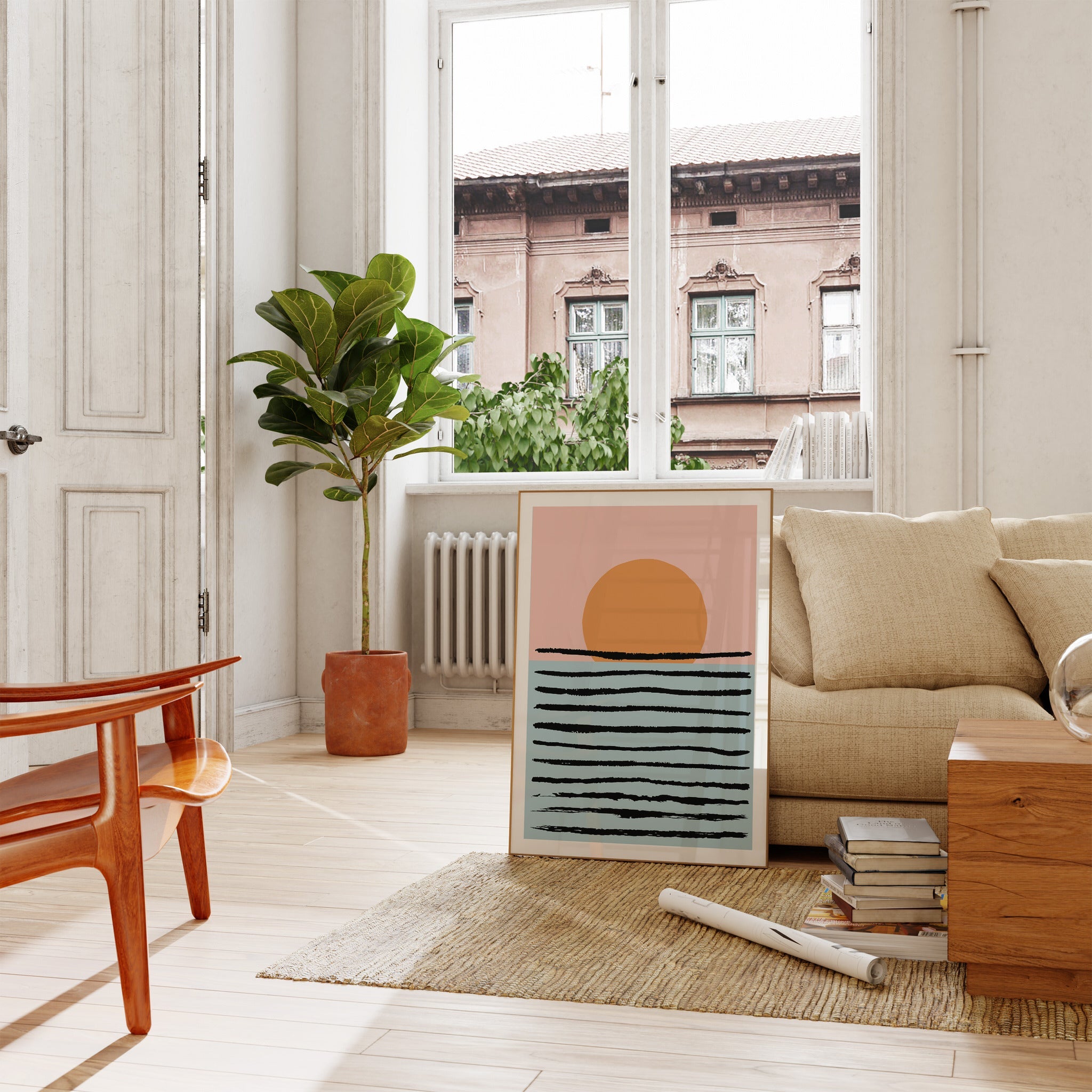 Dusk Reflection The Poster Square