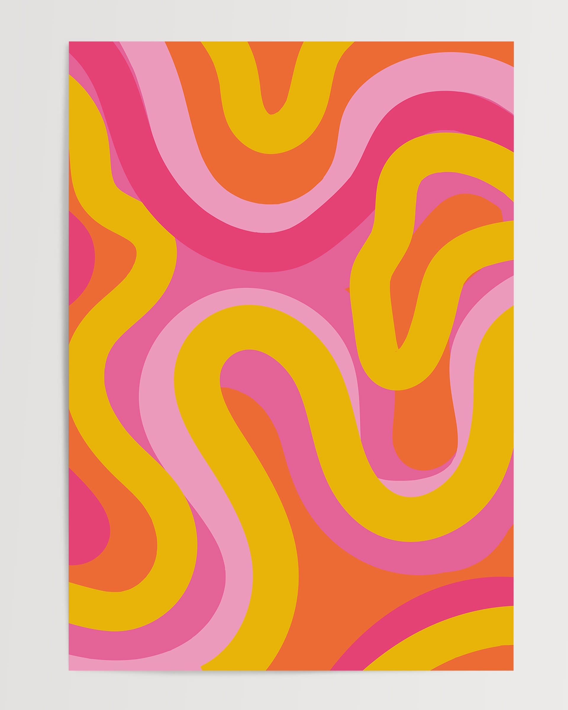 Mod Swirl The Poster Square