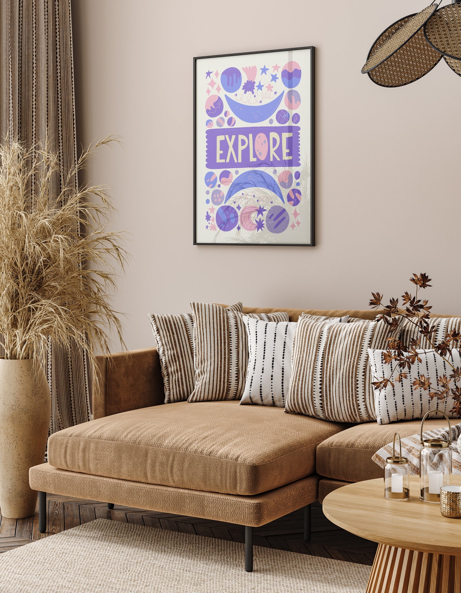 Space Illustration N3 The Poster Square