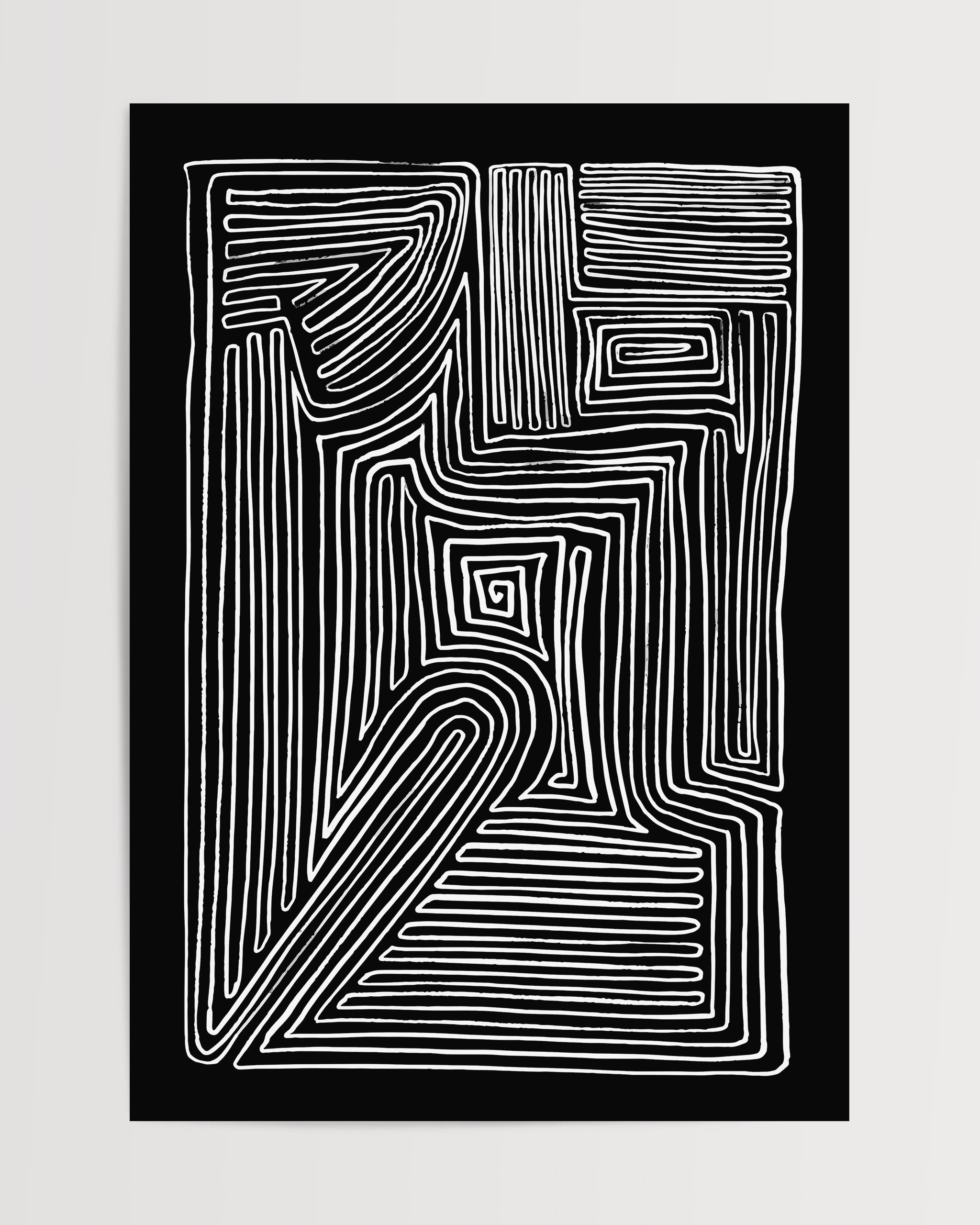 Abstract Maze-psoter-wall_art-decor-The Poster Square