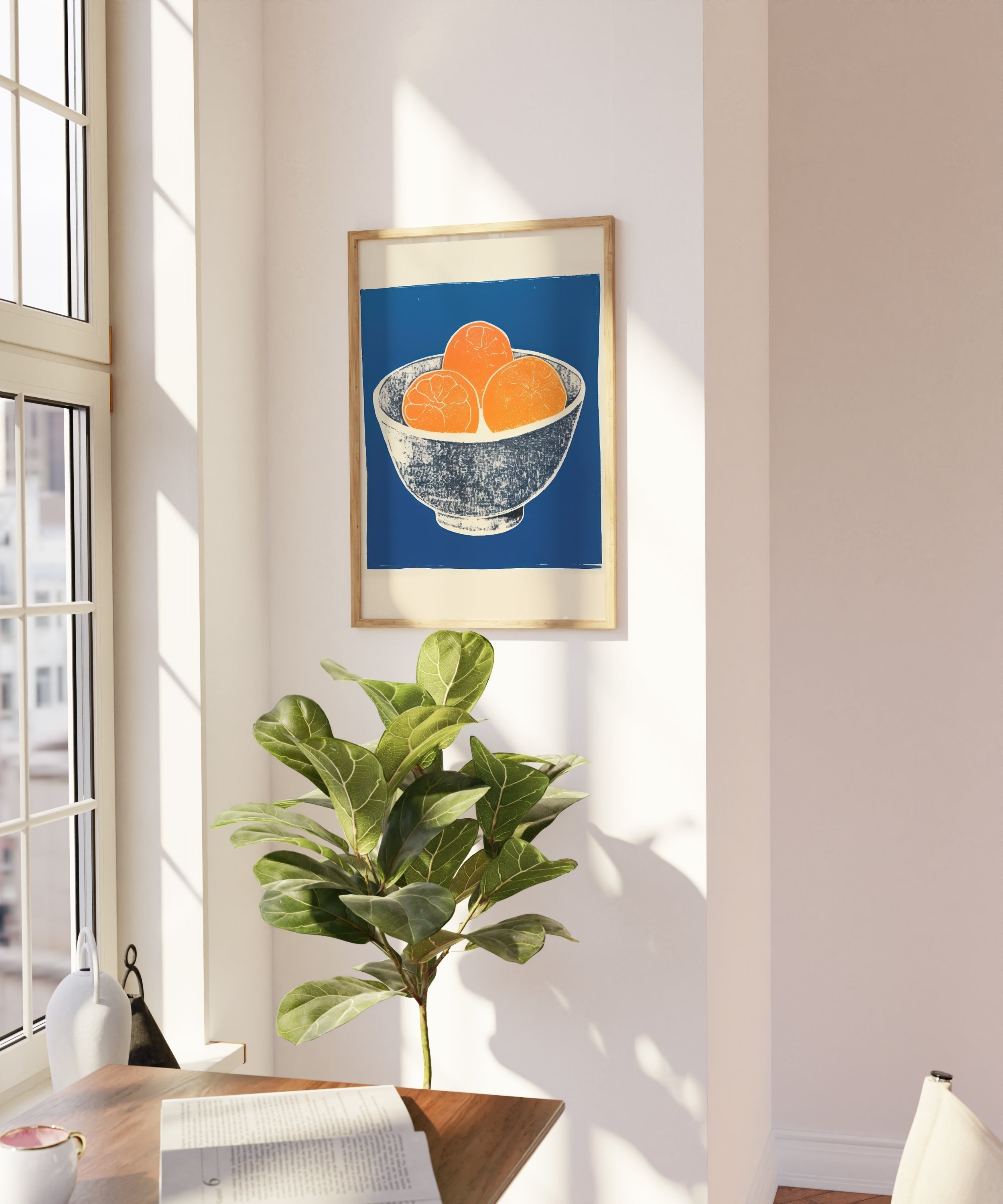 Bowl Of Oranges-psoter-wall_art-decor-The Poster Square